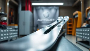 Auto Kufen in stylish workshop environment, showcasing sleek design and advanced technology.