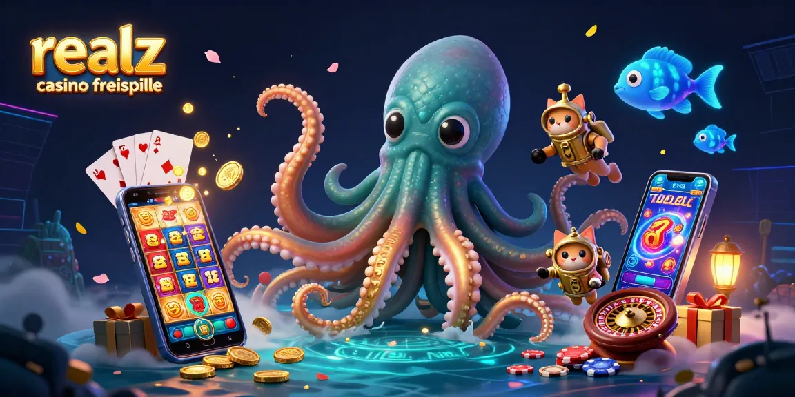 Erleben Sie realz casino freispiele mit einem beeindruckenden 3D-Kraken, Spielkarten und mehr.
