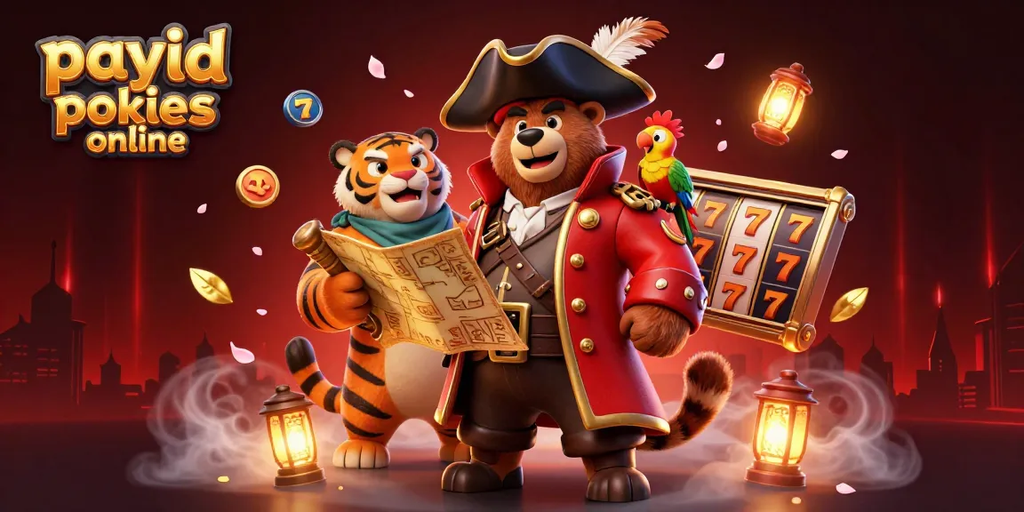 Engage with payid pokies online for a thrilling experience featuring pirates, treasures, and vibrant casino elements.